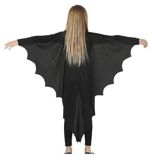 Schwarzes Halloween Kostüm Fledermaus Kind
