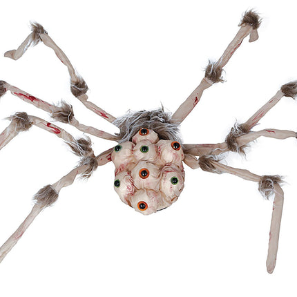 Halloween Fake Spinne mit Licht 80cm