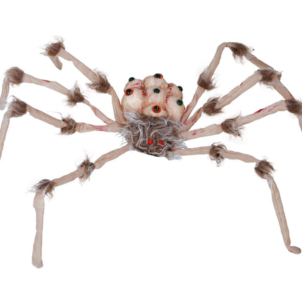 Halloween Fake Spinne mit Licht 80cm