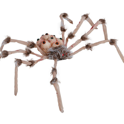 Halloween Fake Spinne mit Licht 80cm