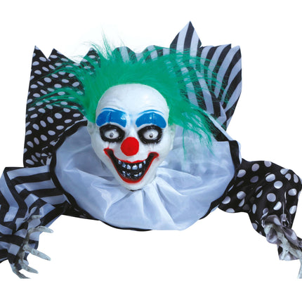 Halloween Tischdekoration Clown mit Licht und Sound 65cm