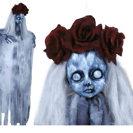Halloween Hängedekoration Geist Mädchen 1m