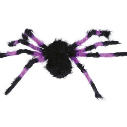 Lila Schwarze Fake Spinne 75cm