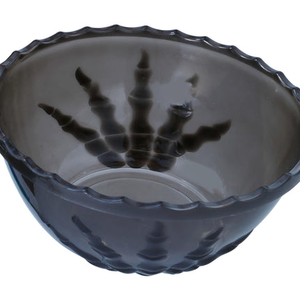 Schwarze Halloween Tischdekoration Skelett Hand Schale