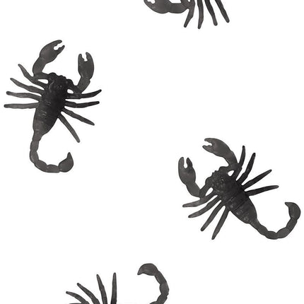 Schwarze Halloween Tischdekoration Quirle 6cm 7Stk.
