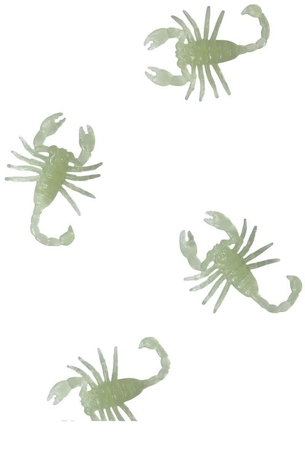 Tischdekoration Skorpione Glow In Teh Dark 6cm 8pcs