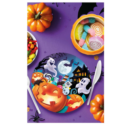 Halloween-Teller Kürbisse 23cm