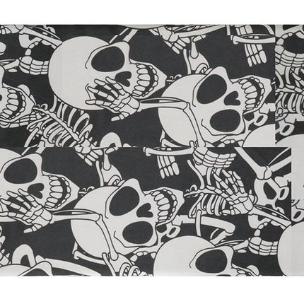 Halloween Tischtuch Totenkopf 1,77m