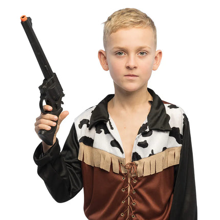 Zwart Nep Pistool Longshot 35cm