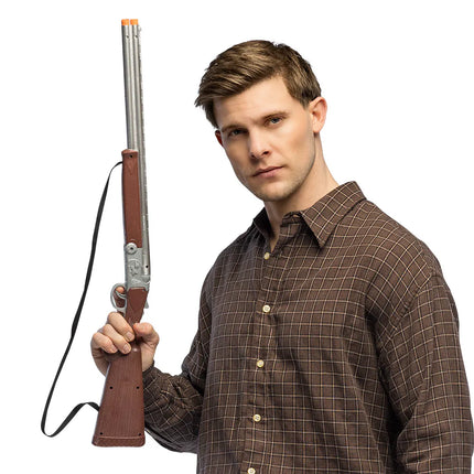 Zilveren Nep Pistool Ranger 68cm