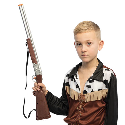 Zilveren Nep Pistool Ranger 68cm