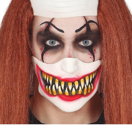 Halloween Halbmaske Clown Gesicht