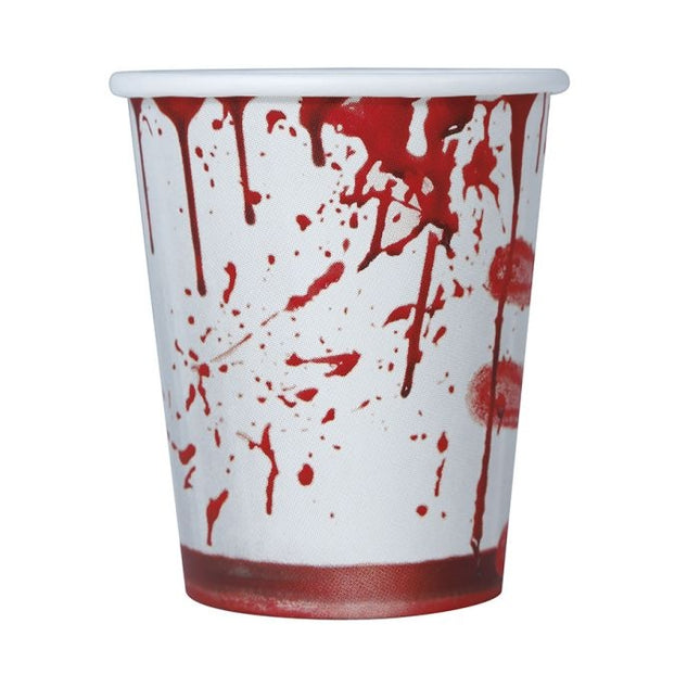 Halloween Blutige Becher 200ml 6 Stk.