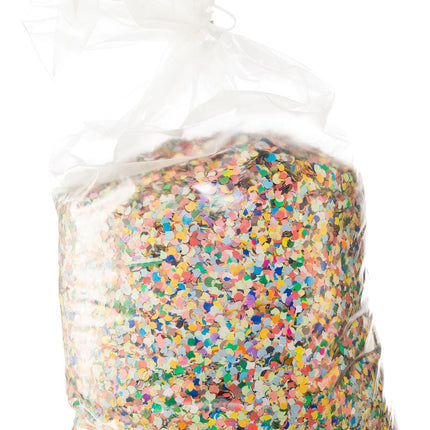 Beutel mit buntem Konfetti, 10 kg