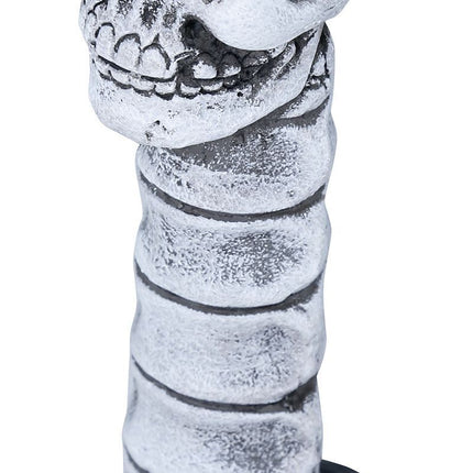 Halloween Kerzenhalter Totenkopf 17cm