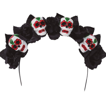 Halloween Haarband Totenköpfe
