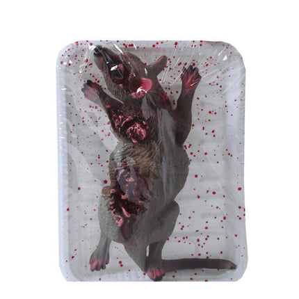 Halloween Ratte im Mülleimer 19cm
