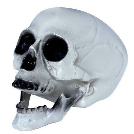 Halloween Totenkopf Grau 20cm