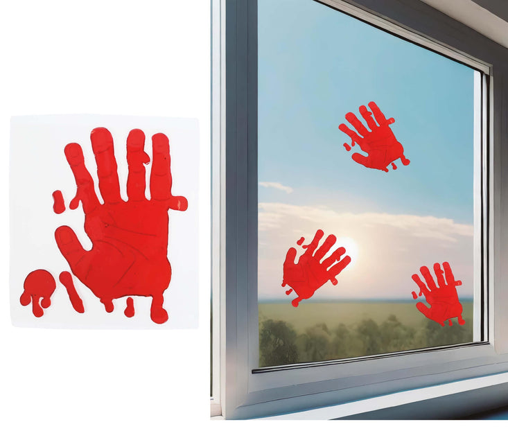 Halloween Blutige Hand Fensterdekoration 25cm