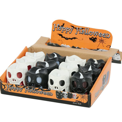 Halloween Totenkopf Laterne Led 6cm