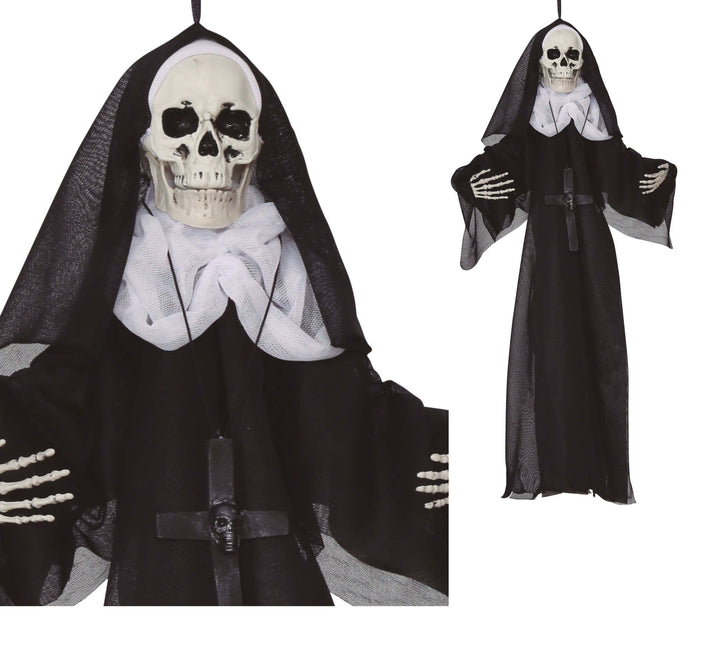 Halloween Hängende Nonne Skelett 50cm