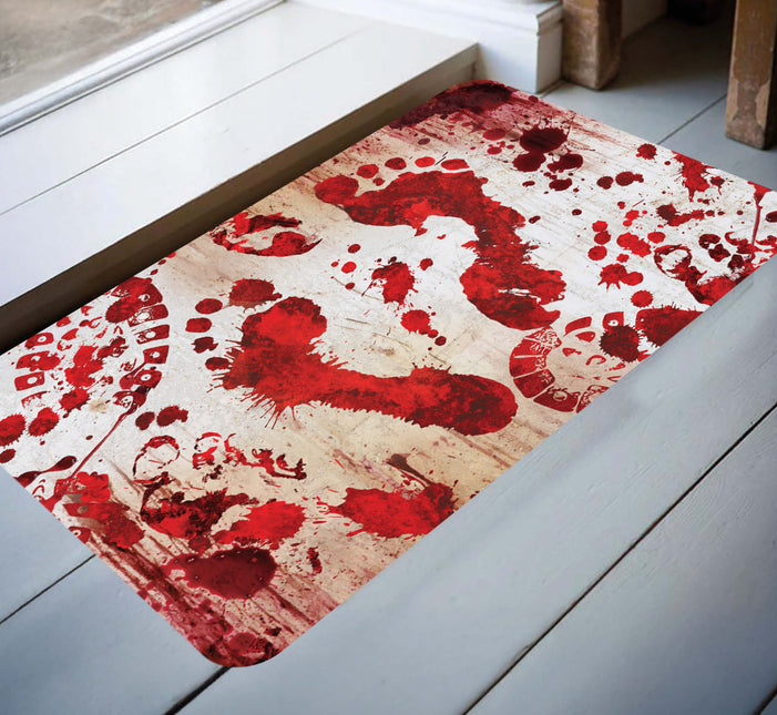 Halloween Fußmatte Blutige Fußstapfen 60cm