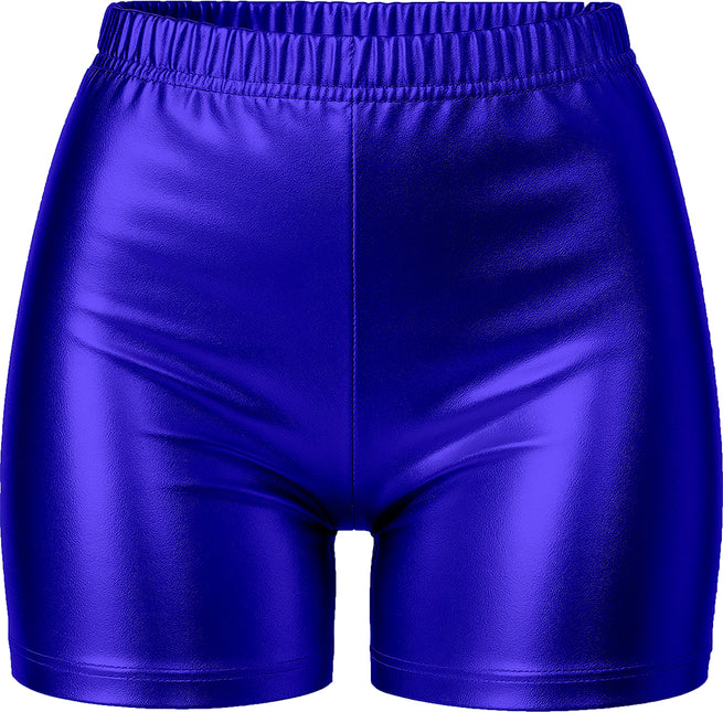 Blaue Shorts Metallic