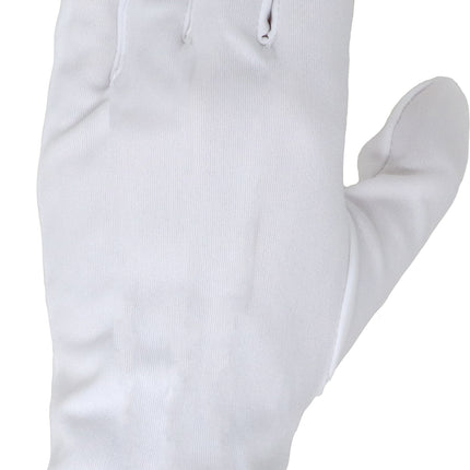Weiße Handschuhe Polyester 24cm