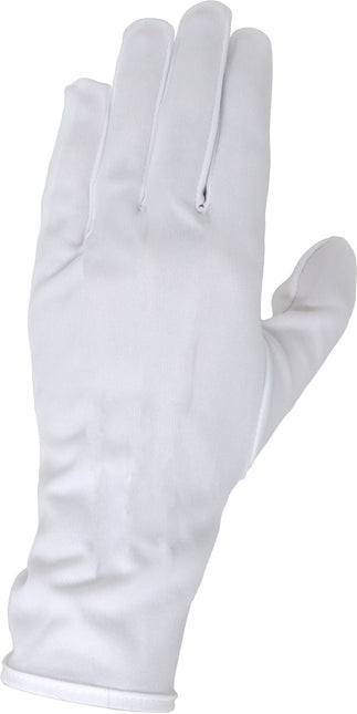 Weiße Handschuhe Polyester 24cm