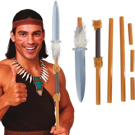 120 cm zerlegbarer einheimischer Speer