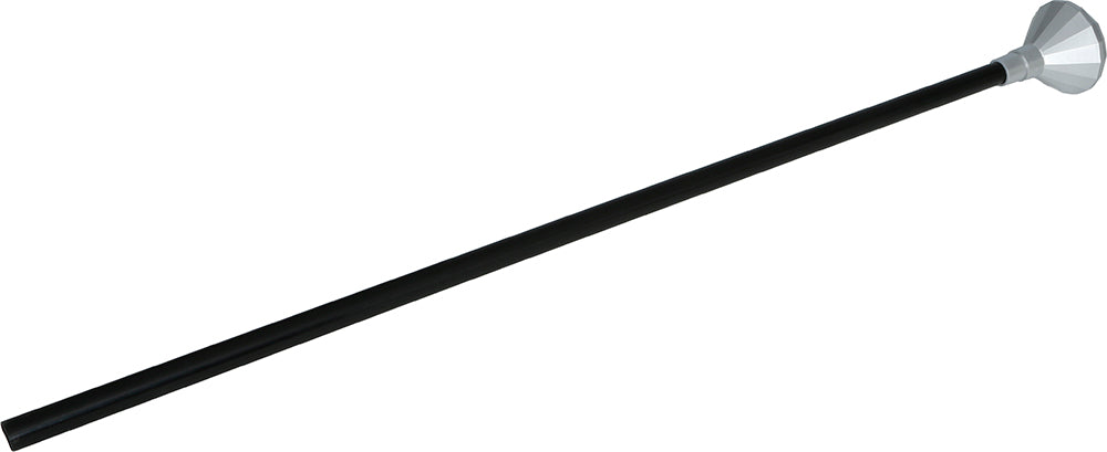 Schwarzer Silber Gehstock Diamantknauf 85cm