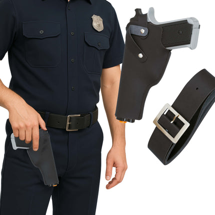Pistole mit Holster 22cm