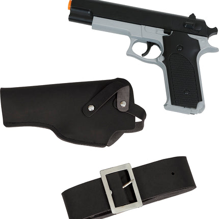 Pistole mit Holster 22cm