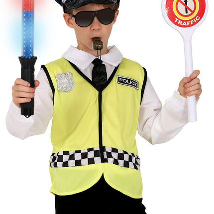 Polizei Kostüm Set Verkehr 5 Teile