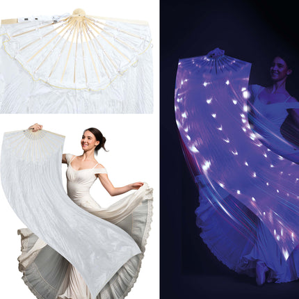 Weißer Ventilator mit Multifunktions-LED 75x150 cm