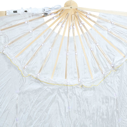 Weißer Ventilator mit Multifunktions-LED 75x150 cm