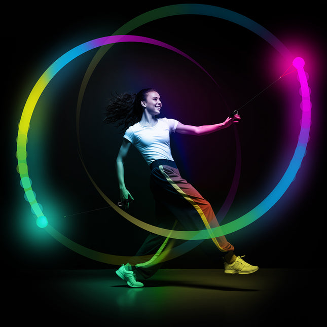 Mehrfarbiger Tanzball mit Led 7 cm