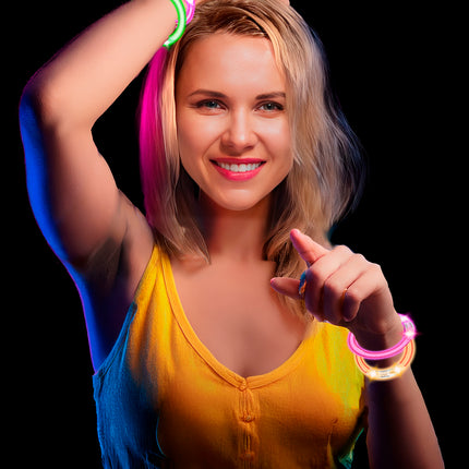 Bunte Armbänder Glow In The Dark 8cm 4 Stück