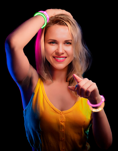 Bunte Armbänder Glow In The Dark 8cm 4 Stück