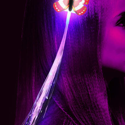 33 cm Glasfaser, led, Büschel mit Schmetterling