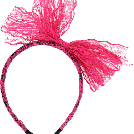 Neon 80S Accessoires Set Bright Pink 5 Stück