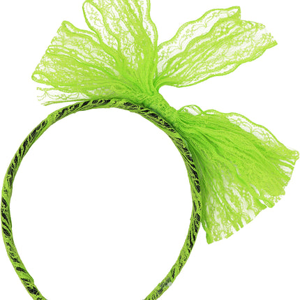 Neon 80S Zubehör Set Hellgrün 5 Stück