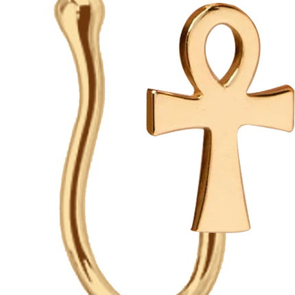 Fake Nasenpiercing Gold