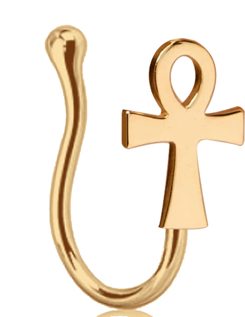 Fake Nasenpiercing Gold