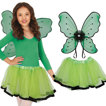 Schmetterling Dress Up Set Grünes Mädchen 2 Stück