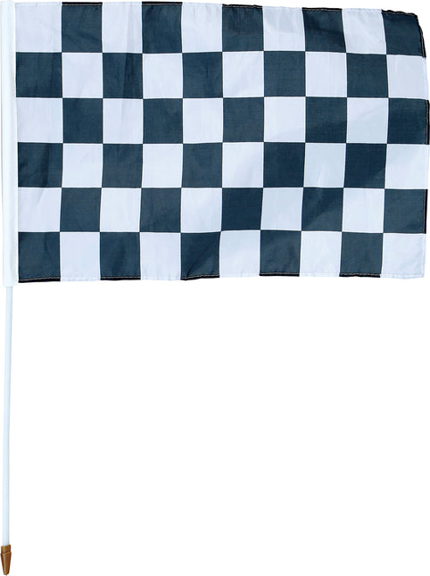 Race Flag Schwarz Weiß 45x30 cm
