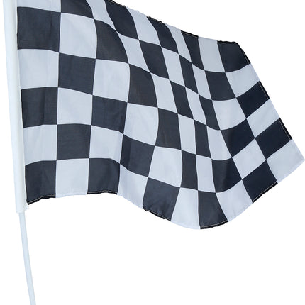 Race Flag Schwarz Weiß 45x30 cm