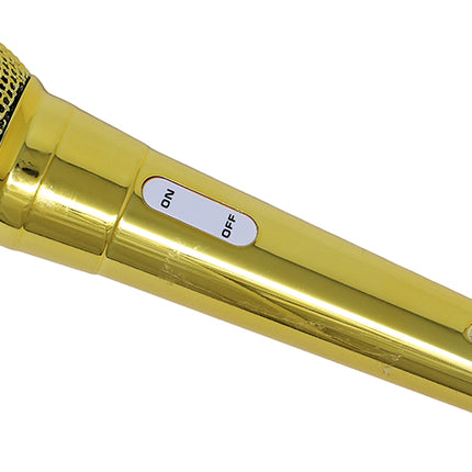 Gold Mikrofon 20 cm