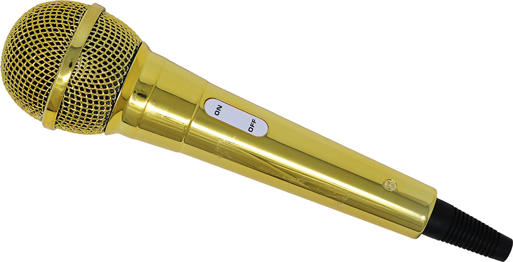 Gold Mikrofon 20 cm