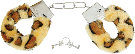 Leopard Handschellen Braun Beige